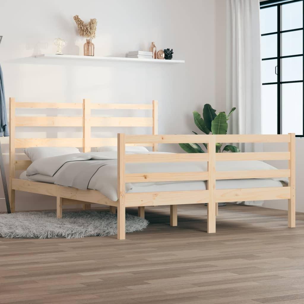 Sengeramme 120x200 cm massivt fyrretræ