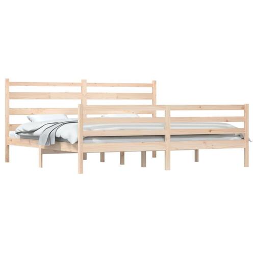 Sengeramme 200x200 cm massivt fyrretræ