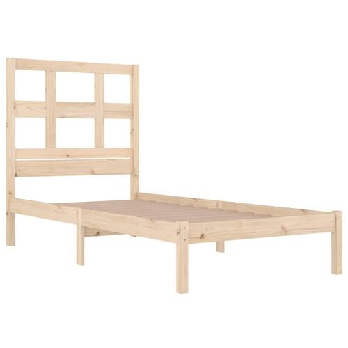 Sengeramme uden madras 90x190 cm massivt fyrretræ