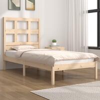 Sengeramme uden madras 90x200 cm massivt fyrretræ