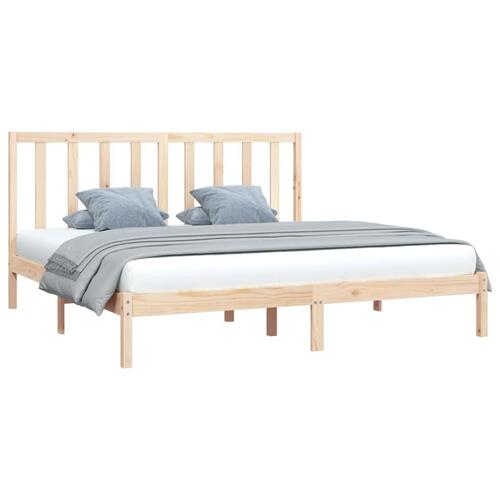 Sengeramme 200x200 cm massivt fyrretræ