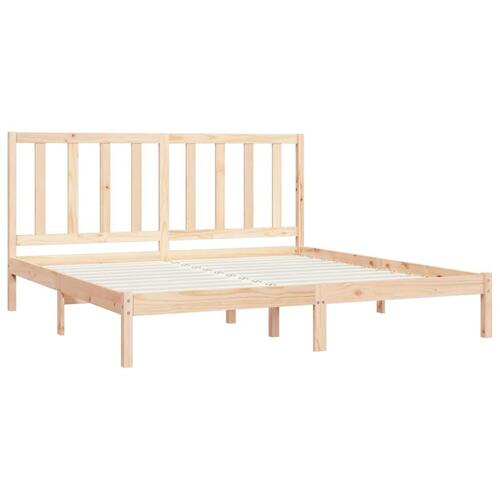 Sengeramme 200x200 cm massivt fyrretræ