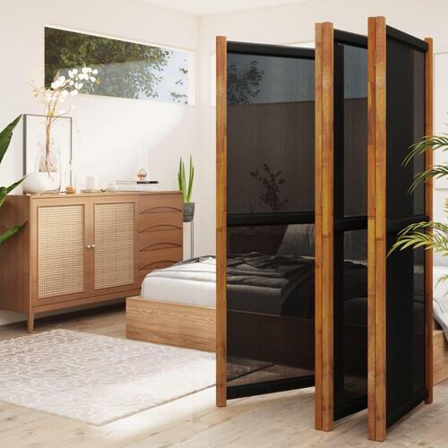 5-panels rumdeler 350x180 cm sort