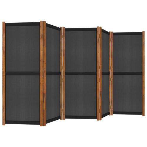 5-panels rumdeler 350x180 cm sort