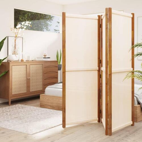 3-panels rumdeler 210x180 cm cremefarvet