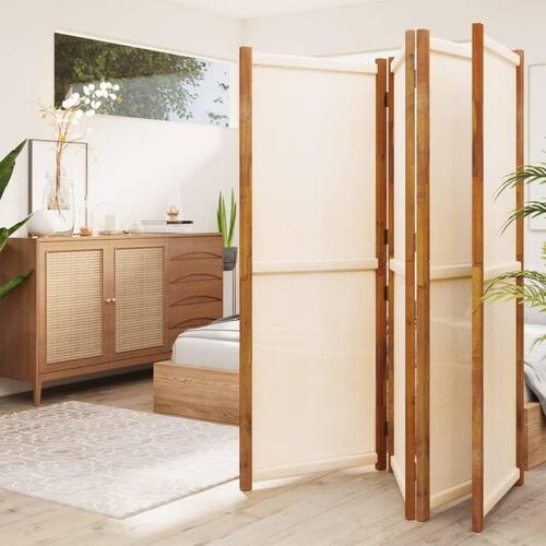 4-panels rumdeler 280x180 cm cremefarvet