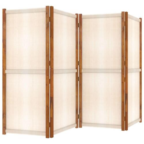 4-panels rumdeler 280x180 cm cremefarvet