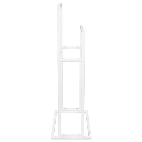Fritstående håndklædeholder 48x24x78,5 cm jern hvid