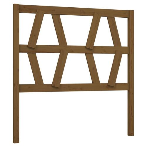 Sengegærde 106x4x100 cm massivt fyrretræ gyldenbrun