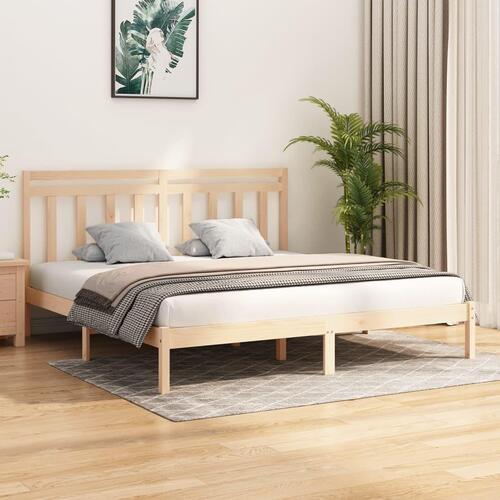 Sengeramme 200x200 cm massivt træ