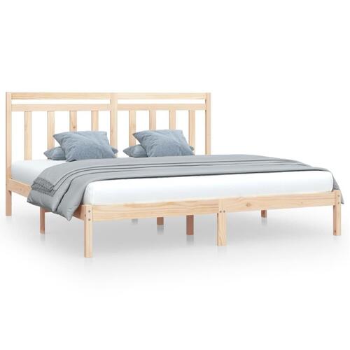 Sengeramme 200x200 cm massivt træ