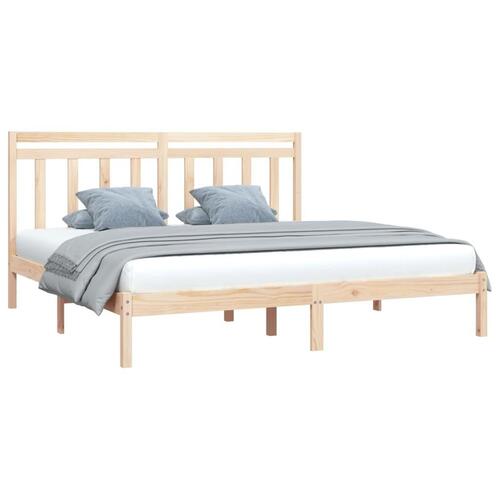 Sengeramme 200x200 cm massivt træ