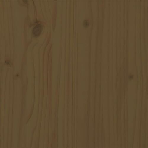 Sengeramme 100x200 cm massivt træ gyldenbrun