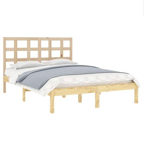 Sengeramme 200x200 cm massivt træ