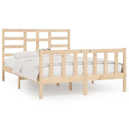 Sengeramme uden madras 120x200 cm massivt fyrretræ