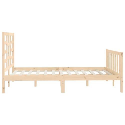 Sengeramme uden madras 120x200 cm massivt fyrretræ
