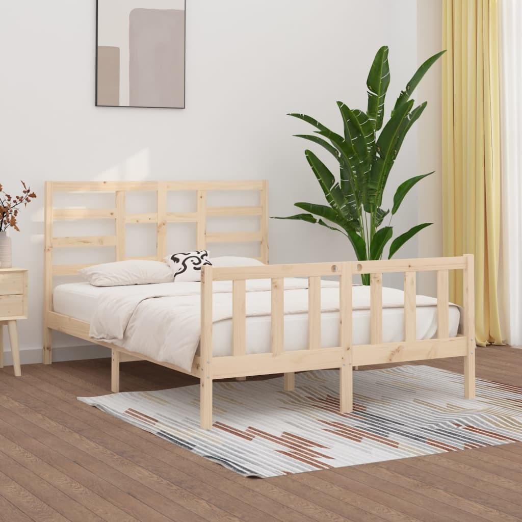 Sengeramme 140x200 cm massivt fyrretræ