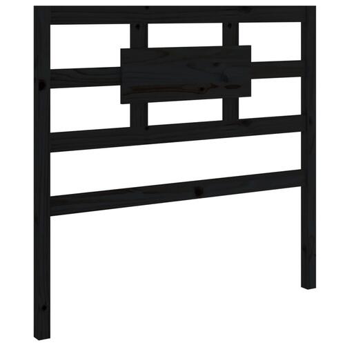 Sengeramme 75x190 cm Small Single massivt træ sort