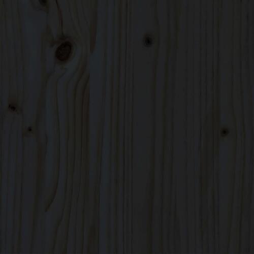 Sengeramme 150x200 cm King Size massivt træ sort