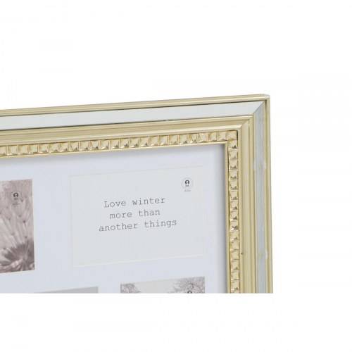 Fotoramme Luxury 46,5 × 2 × 40 cm - krystal, sølv/gylden, traditionel - 2 stk.