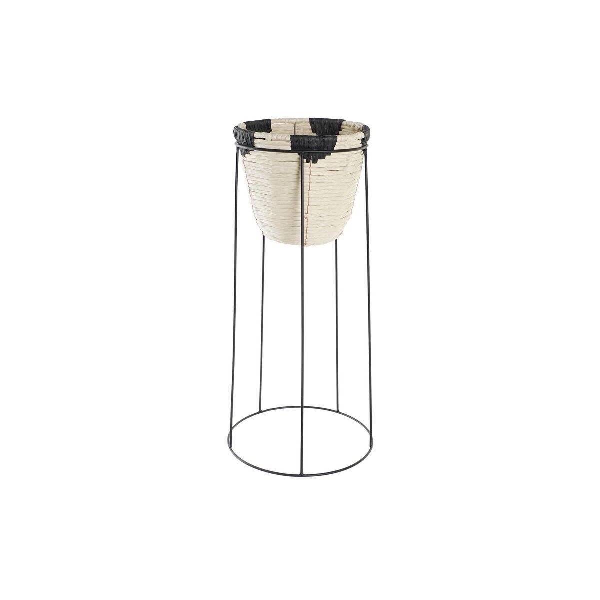 Urtepotte med stativ - natur/sort metal, kolonistil, 30 Ã 30 Ã 62 cm