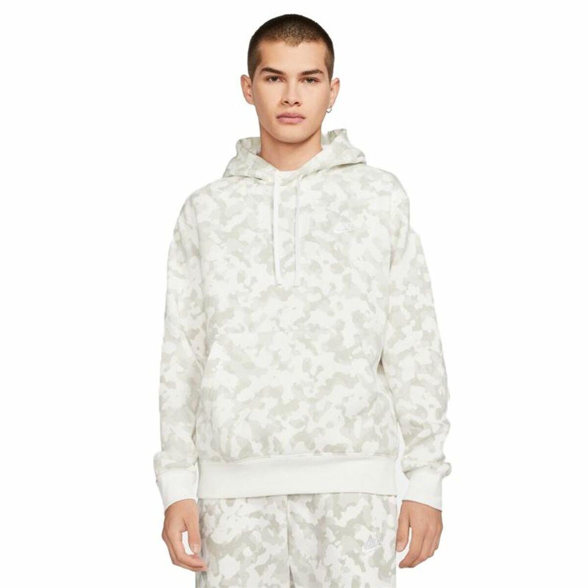 Hættetrøje til Mænd Sportswear Club Nike Hvid S