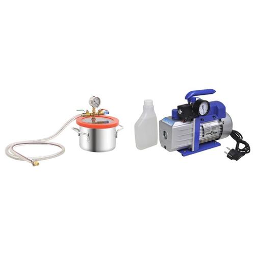 Vakuumkammer med 2-trins pumpe 3,7 l