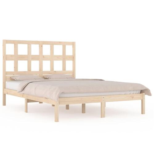 Sengeramme uden madras 120x200 cm massivt fyrretræ