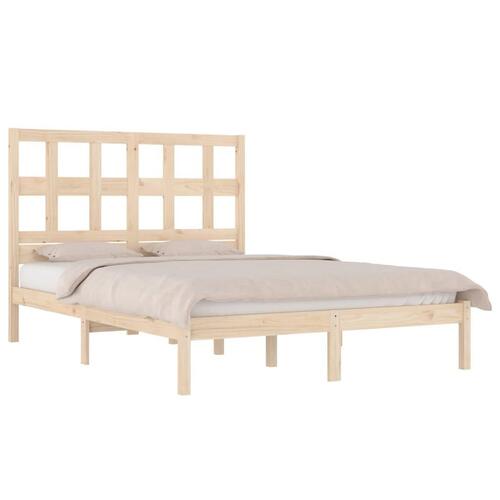 Sengeramme uden madras 120x200 cm massivt fyrretræ