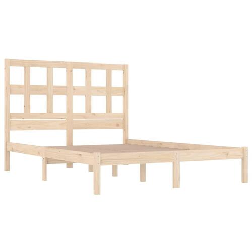 Sengeramme uden madras 120x200 cm massivt fyrretræ