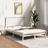 Sengeramme 120x190 cm Small Double massivt træ hvid