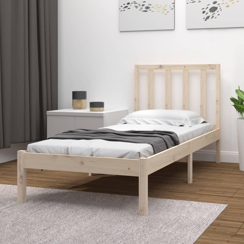 Sengeramme 90x190 cm massivt fyrretræ