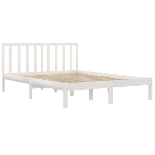 Sengestel 120x190 cm Small Double massivt fyrretræ hvid