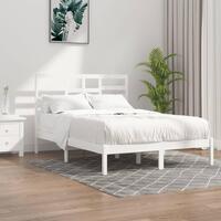 Sengeramme 120x190 cm Small Double massivt træ hvid