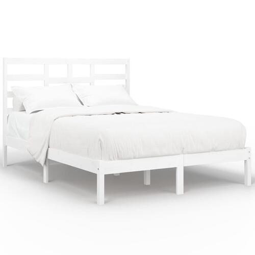 Sengeramme 120x190 cm Small Double massivt træ hvid