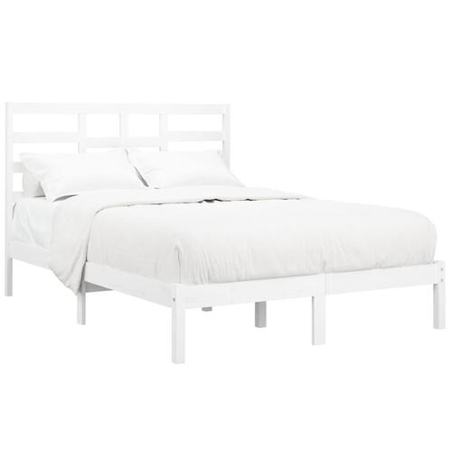 Sengeramme 120x190 cm Small Double massivt træ hvid