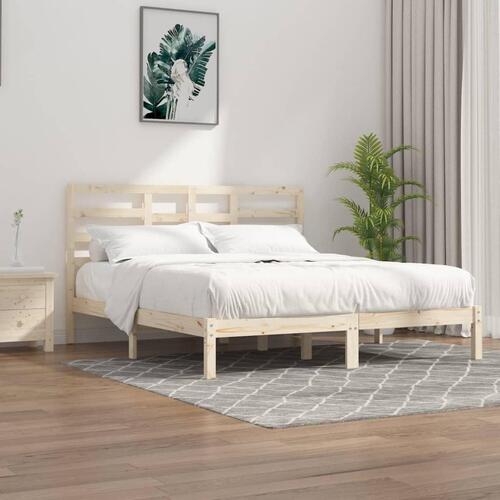 Sengeramme uden madras 180x200 cm massivt træ
