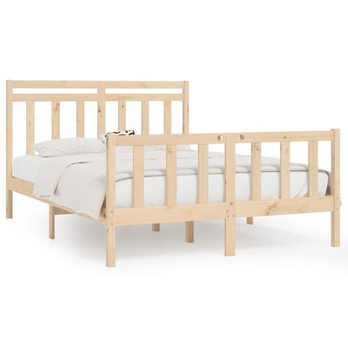 Sengeramme 140x200 cm massivt fyrretræ