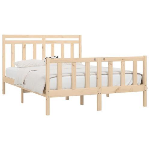 Sengeramme 140x200 cm massivt fyrretræ