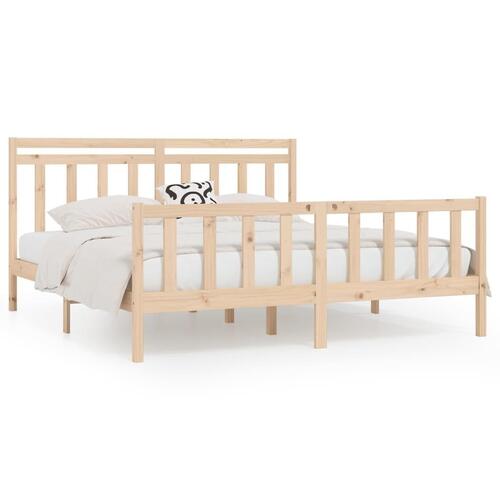 Sengeramme 180x200 cm massivt fyrretræ