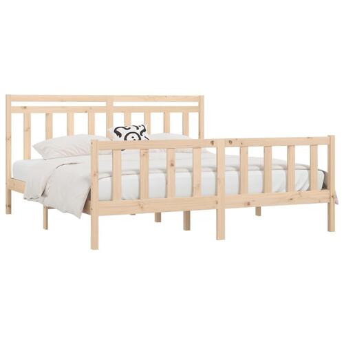 Sengeramme 180x200 cm massivt fyrretræ