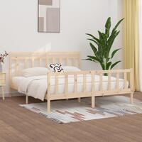Sengeramme 200x200 cm massivt fyrretræ