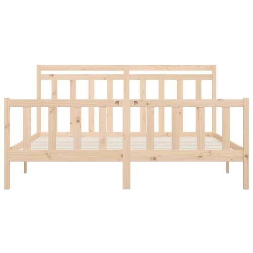 Sengeramme 200x200 cm massivt fyrretræ