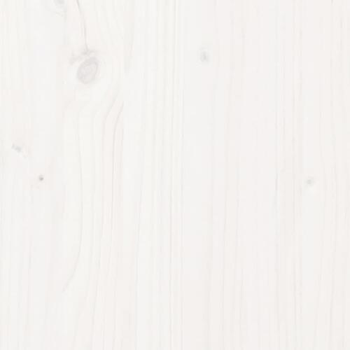 Sengeramme 90x200 cm massivt træ hvid