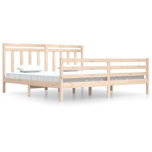 Sengeramme 200x200 cm massivt træ