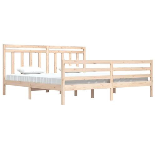 Sengeramme 200x200 cm massivt træ