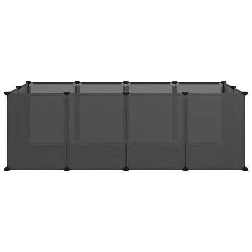 Lille dyrebur 144x74x46,5 cm PP og stål sort