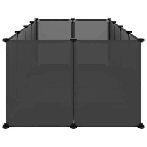 Lille dyrebur 144x74x46,5 cm PP og stål sort