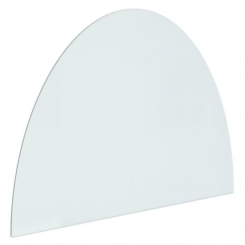 Glasplade til pejs 800x600 mm halvrund