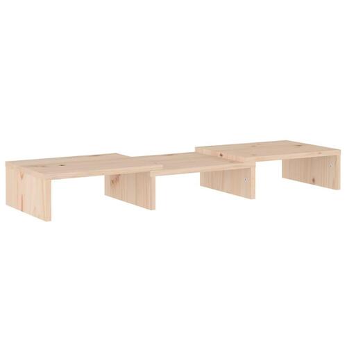 Skærmholder 60x24x10,5 cm massivt fyrretræ